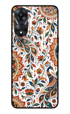 White Mayura Oppo A78 5G Glass Case