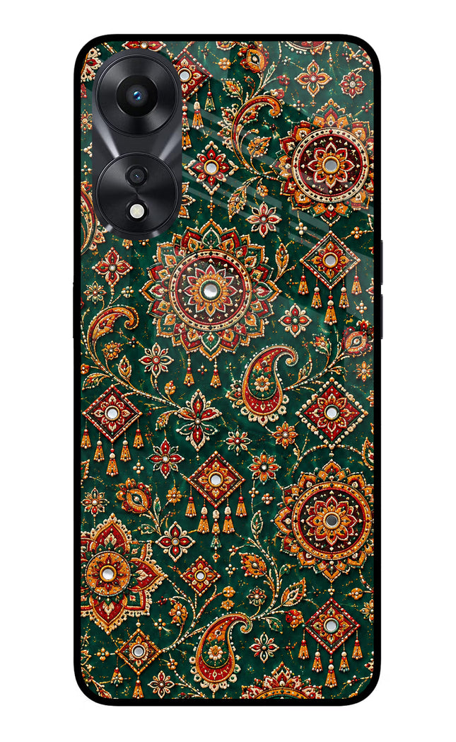 Green Pataka Oppo A78 5G Glass Case