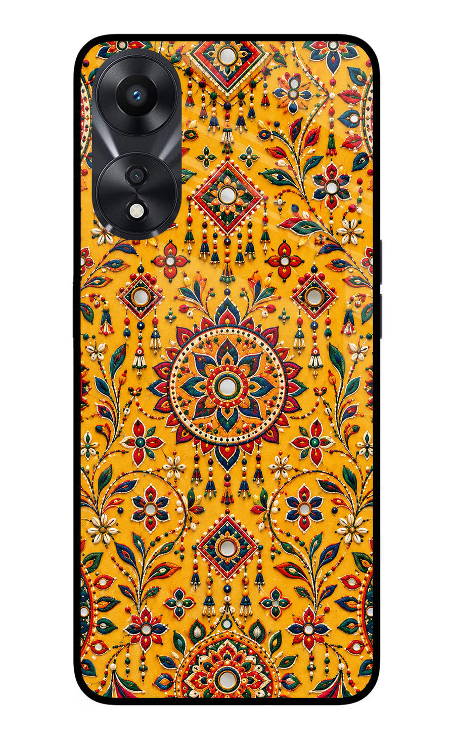 Sunlit Aura Oppo A78 5G Back Cover, Glass case