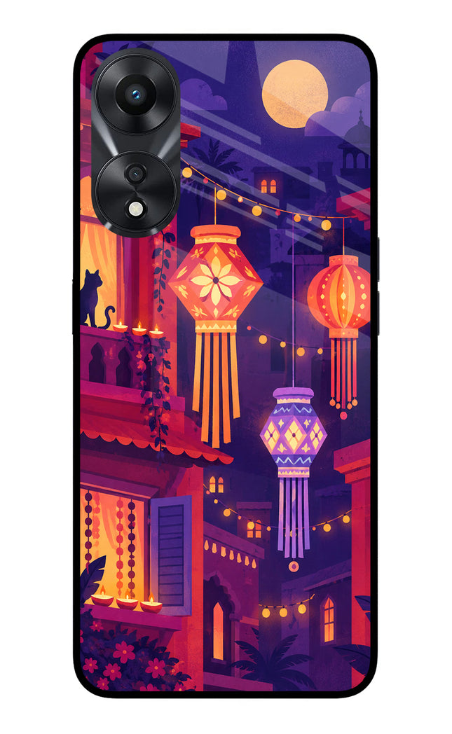 Lantern Lane Oppo A78 5G Glass Case