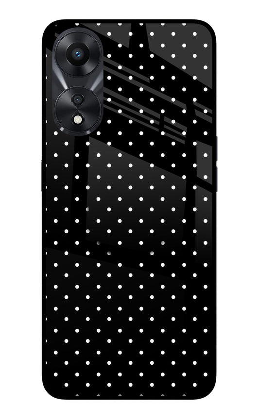 White Dots Oppo A78 5G Glass Case