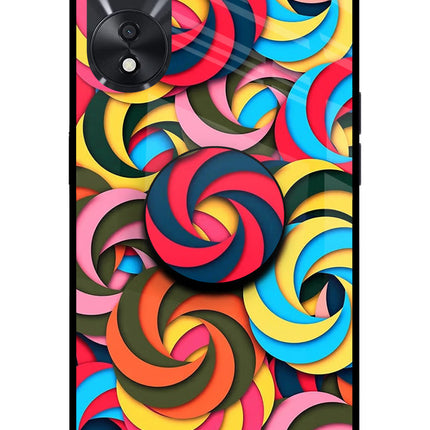 Spiral Pattern Oppo A78 5G Pop Case by Casekaro