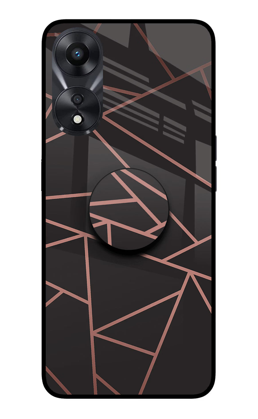 Geometric Pattern Oppo A78 5G Pop Case, Glass case
