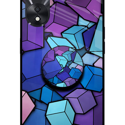 Cubic Abstract Oppo A78 5G Pop Case by Casekaro