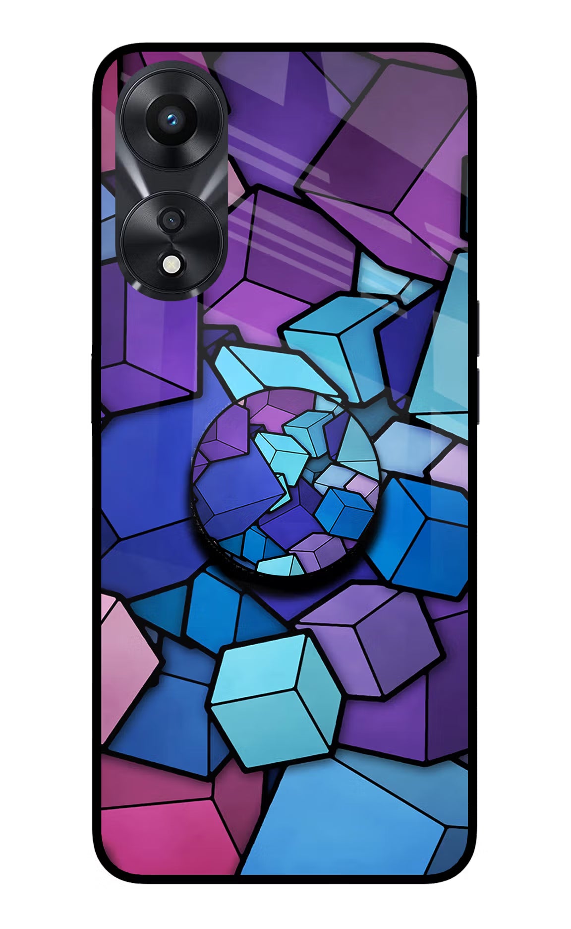 Cubic Abstract Oppo A78 5G Pop Case by Casekaro