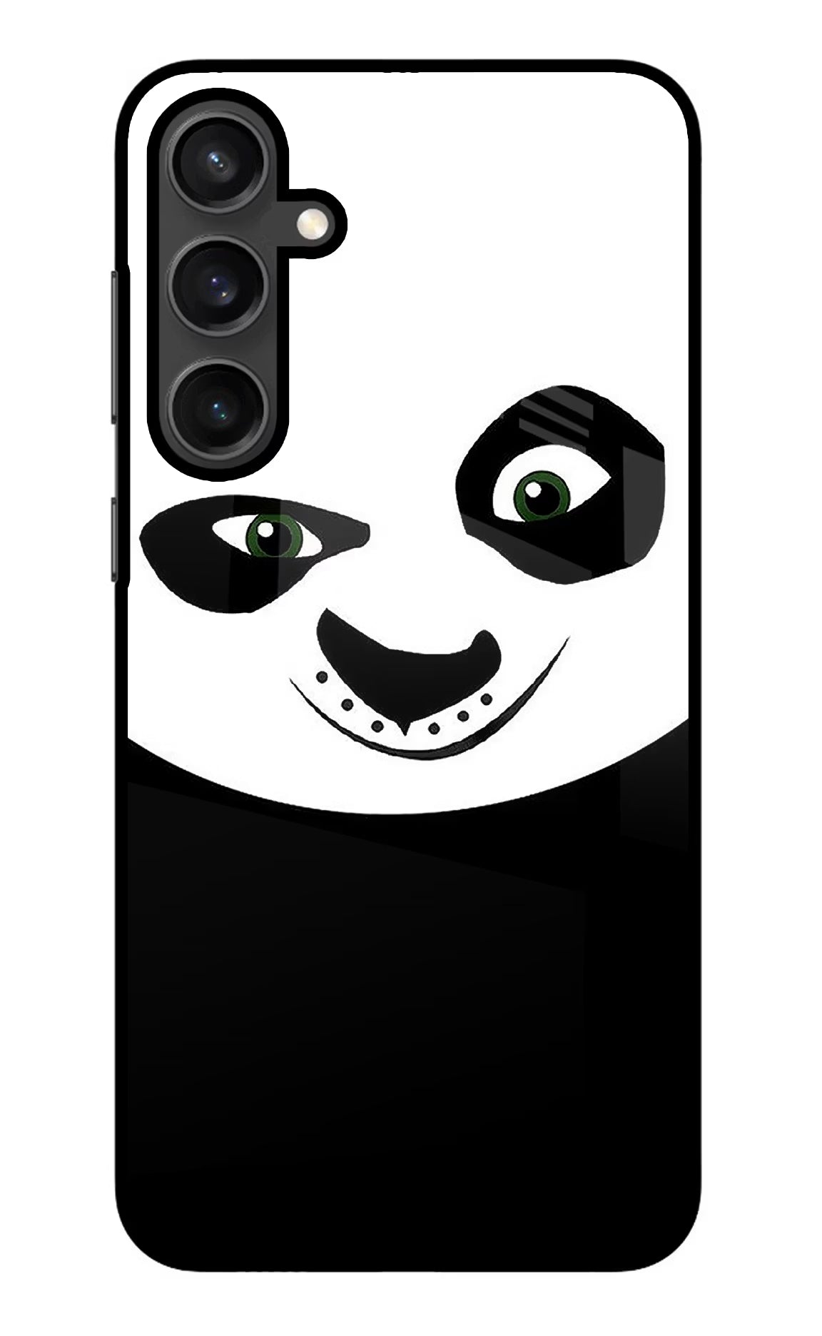 Panda Samsung S23 Glass Case Back Cover by Casekaro