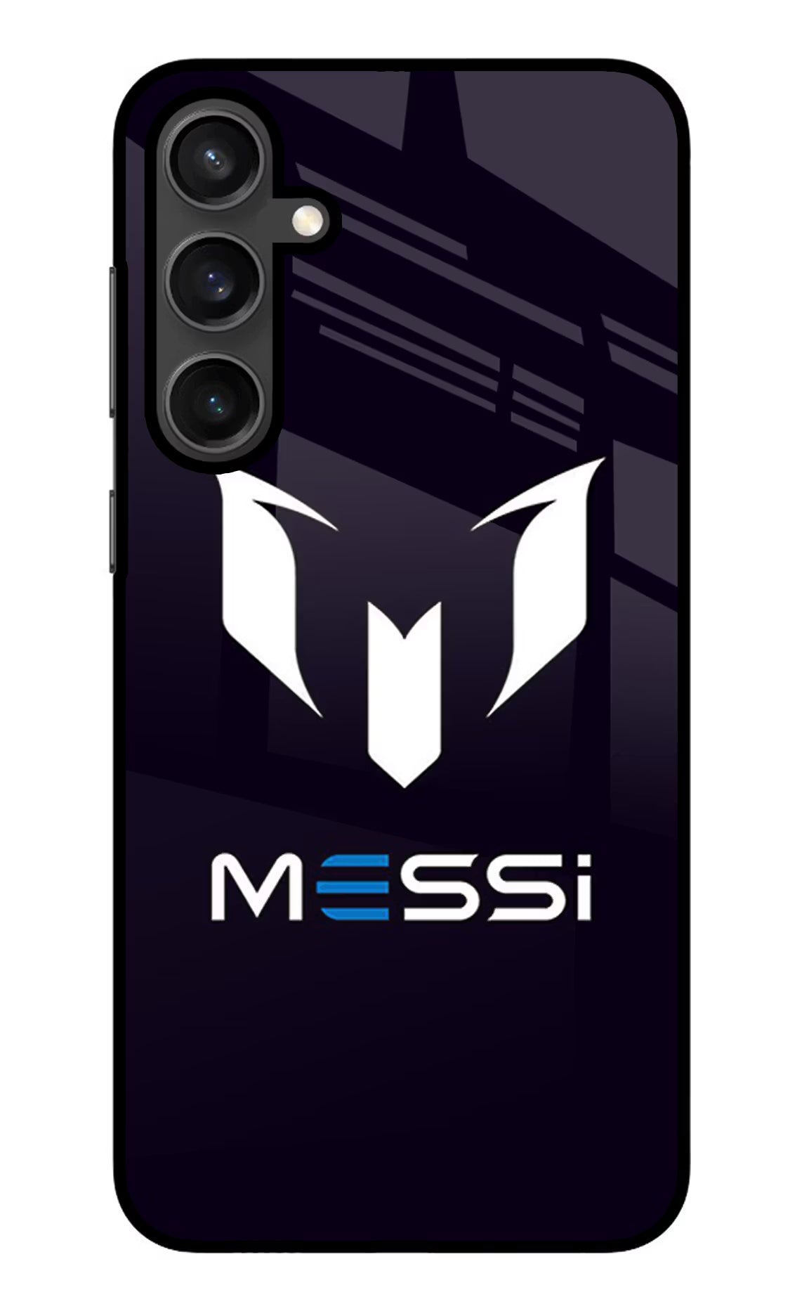 Messi Logo Samsung S23 Glass Case Back Cover by Casekaro