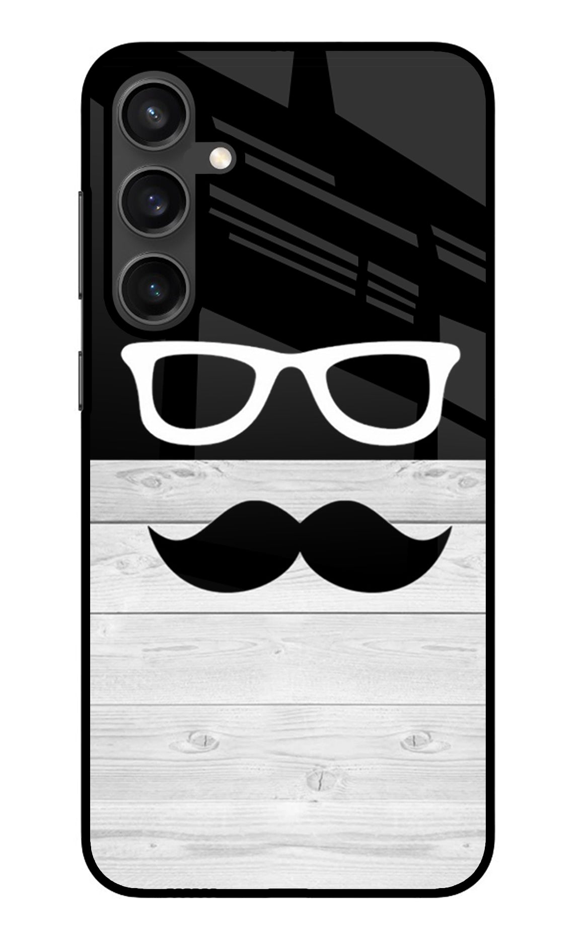 Mustache Samsung S23 Glass Case