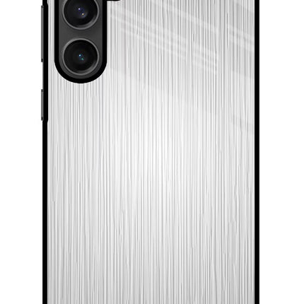 Wooden Grey Texture Samsung S23 Glass Case Back Cover by Casekaro