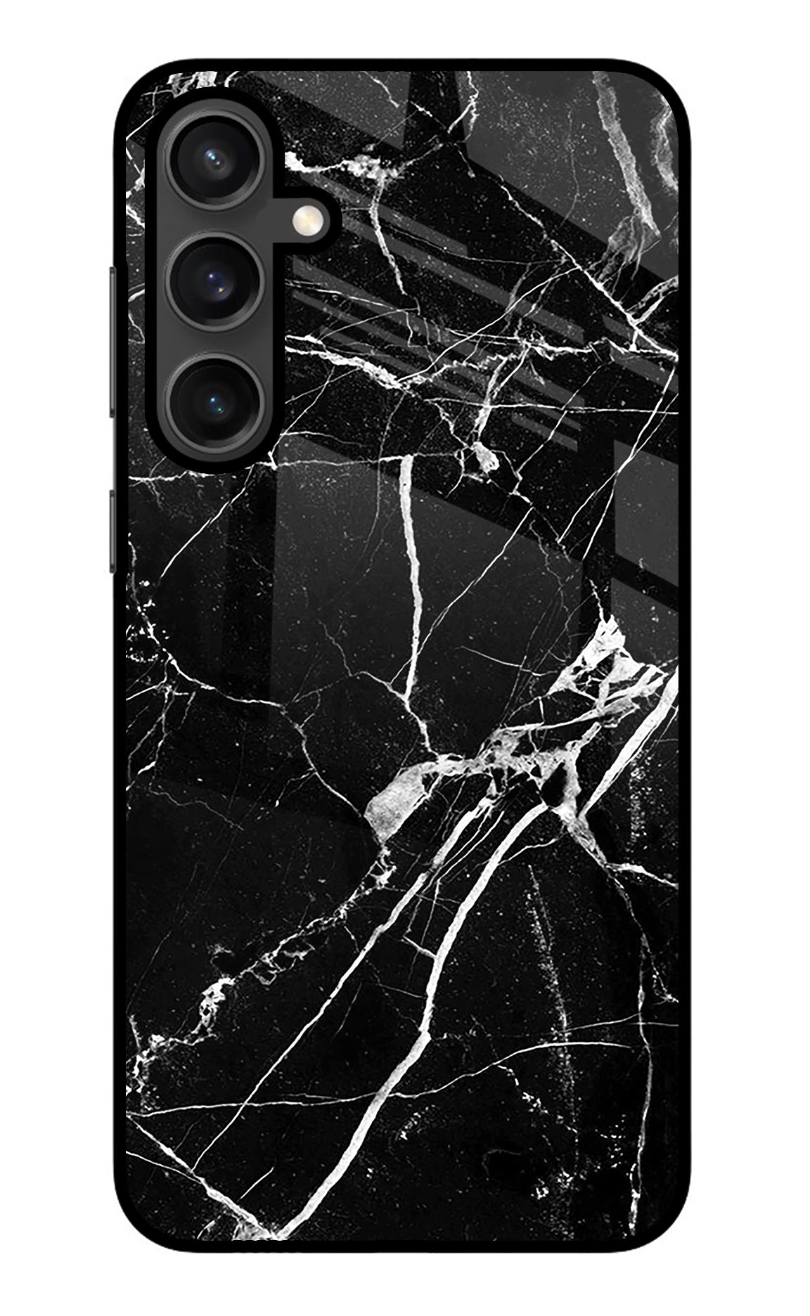 Black Marble Pattern Samsung S23 Back Cover