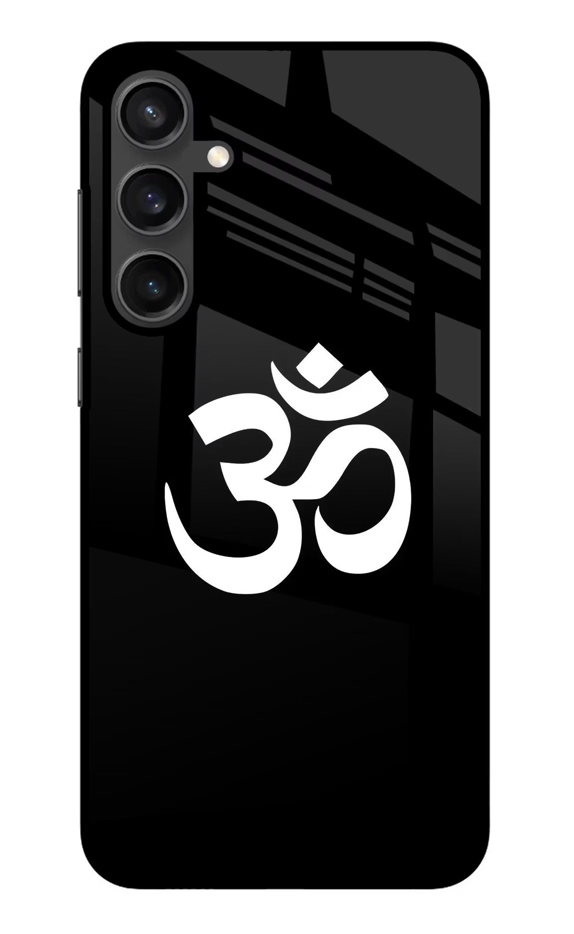 Om Samsung S23 Glass Case Back Cover by Casekaro
