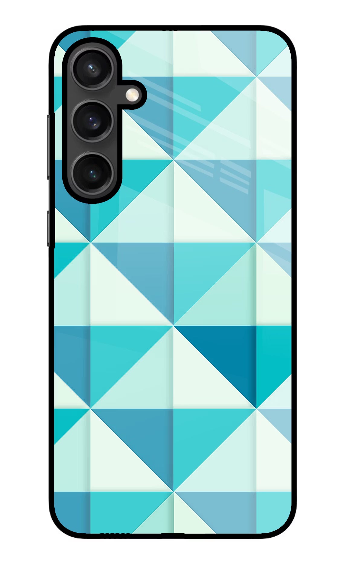 Abstract Samsung S23 Glass Case Back Cover by Casekaro