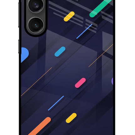 Abstract Design Samsung S23 Glass Case