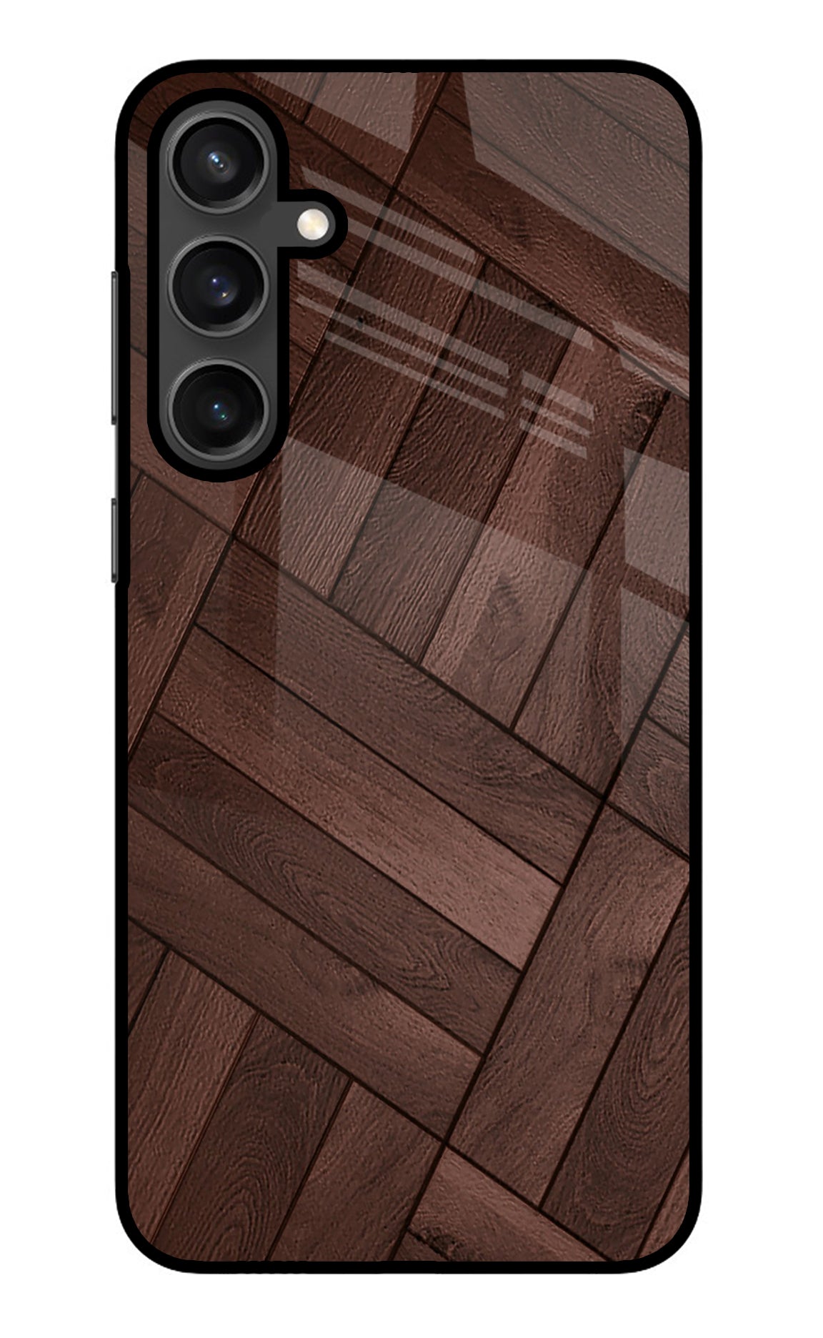 Wooden Texture Design Samsung S23 Glass Case