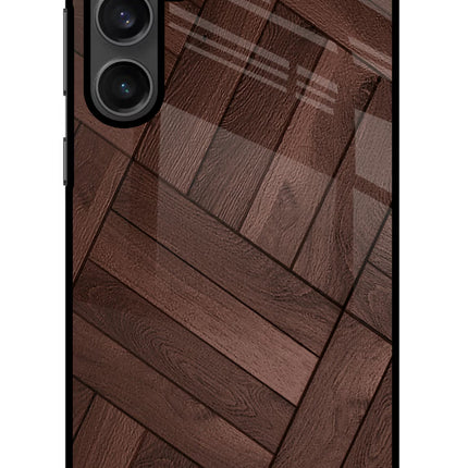 Wooden Texture Design Samsung S23 Glass Case