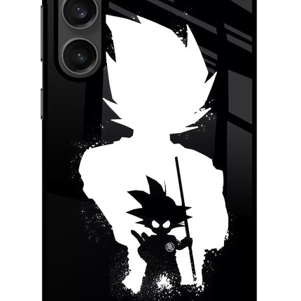 Goku Shadow Samsung S23 Glass Case Back Cover by Casekaro