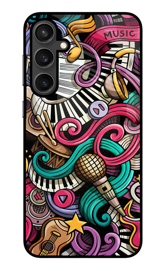 Music Abstract Samsung S23 Glass Case