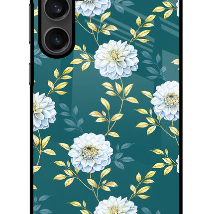 Flowers Samsung S23 Glass Case