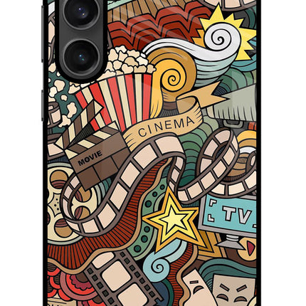 Cinema Abstract Samsung S23 Glass Case