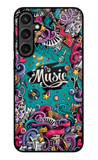 Music Graffiti Samsung S23 Glass Case