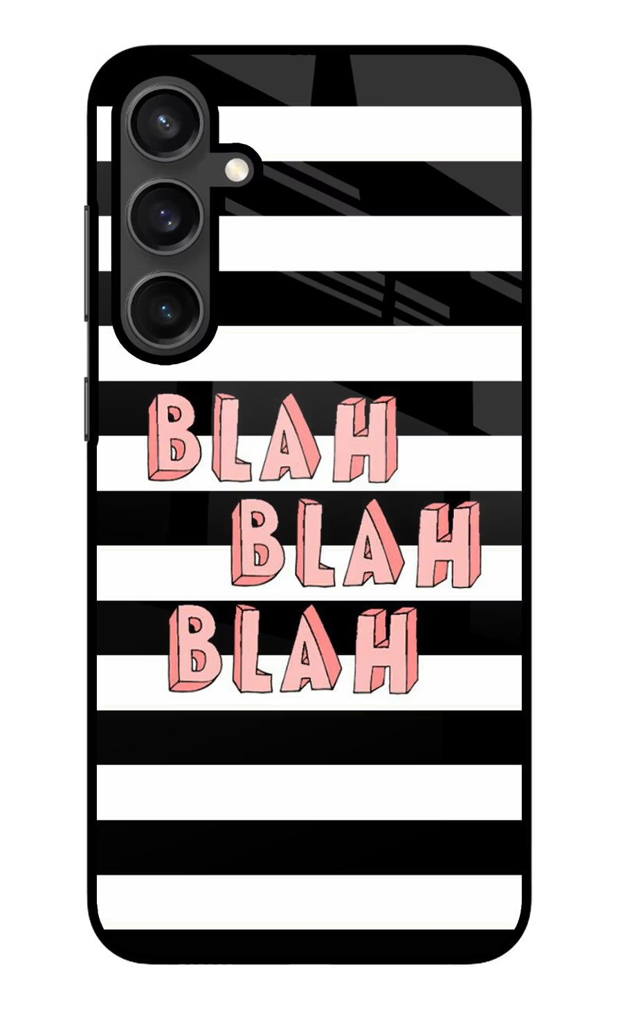 Blah Blah Blah Samsung S23 Back Cover, Metal case