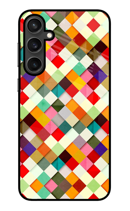 Geometric Abstract Colorful Samsung S23 Glass Case