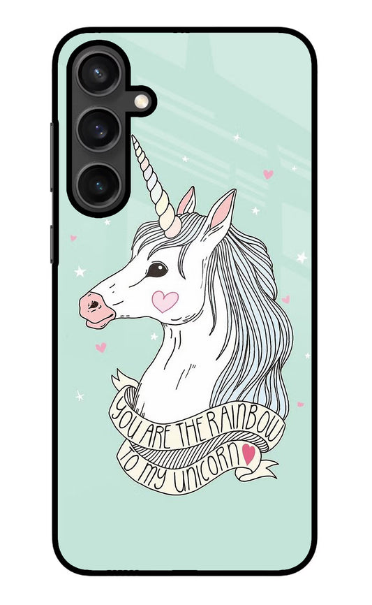 Unicorn Wallpaper Samsung S23 Glass Case
