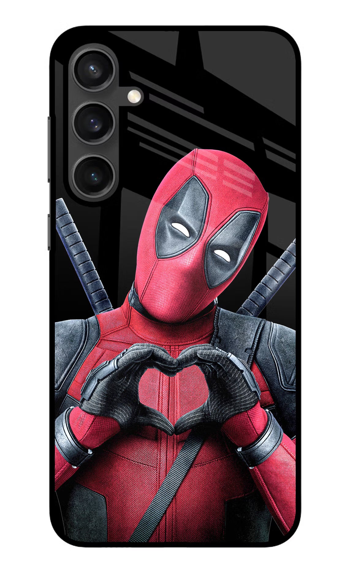 Deadpool Samsung S23 Glass Case Back Cover by Casekaro