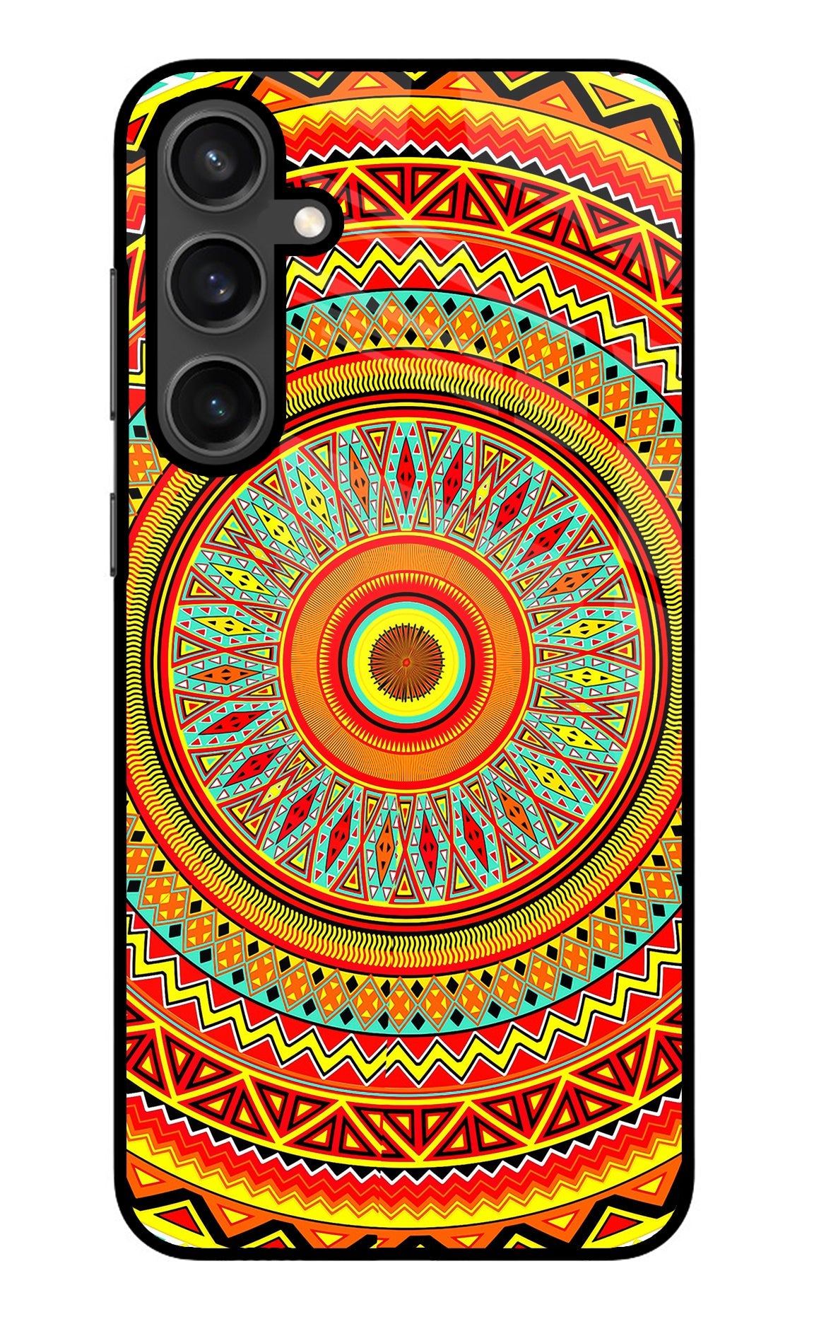 Mandala Pattern Samsung S23 Glass Case