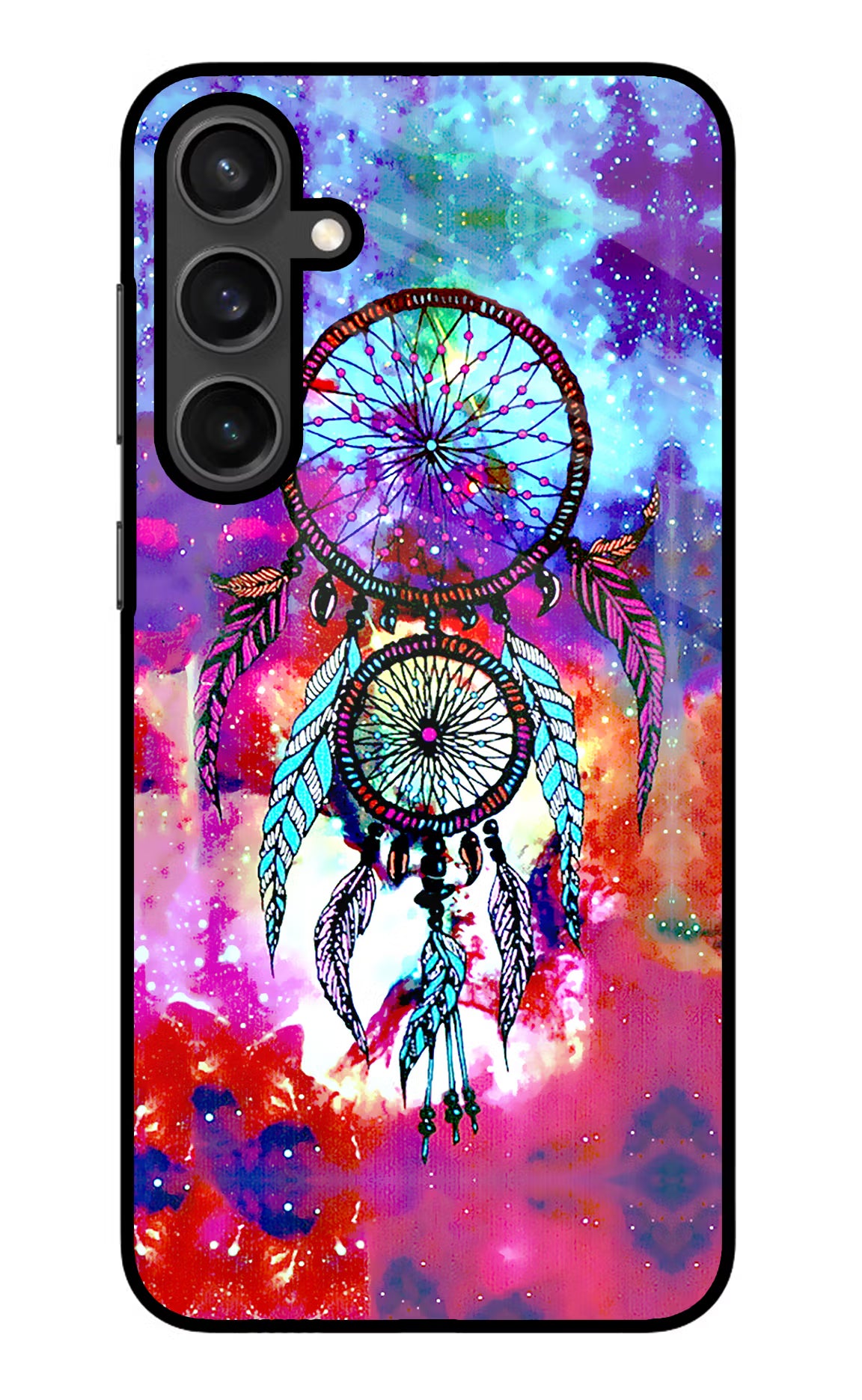 Dream Catcher Abstract Samsung S23 Glass Case Back Cover by Casekaro