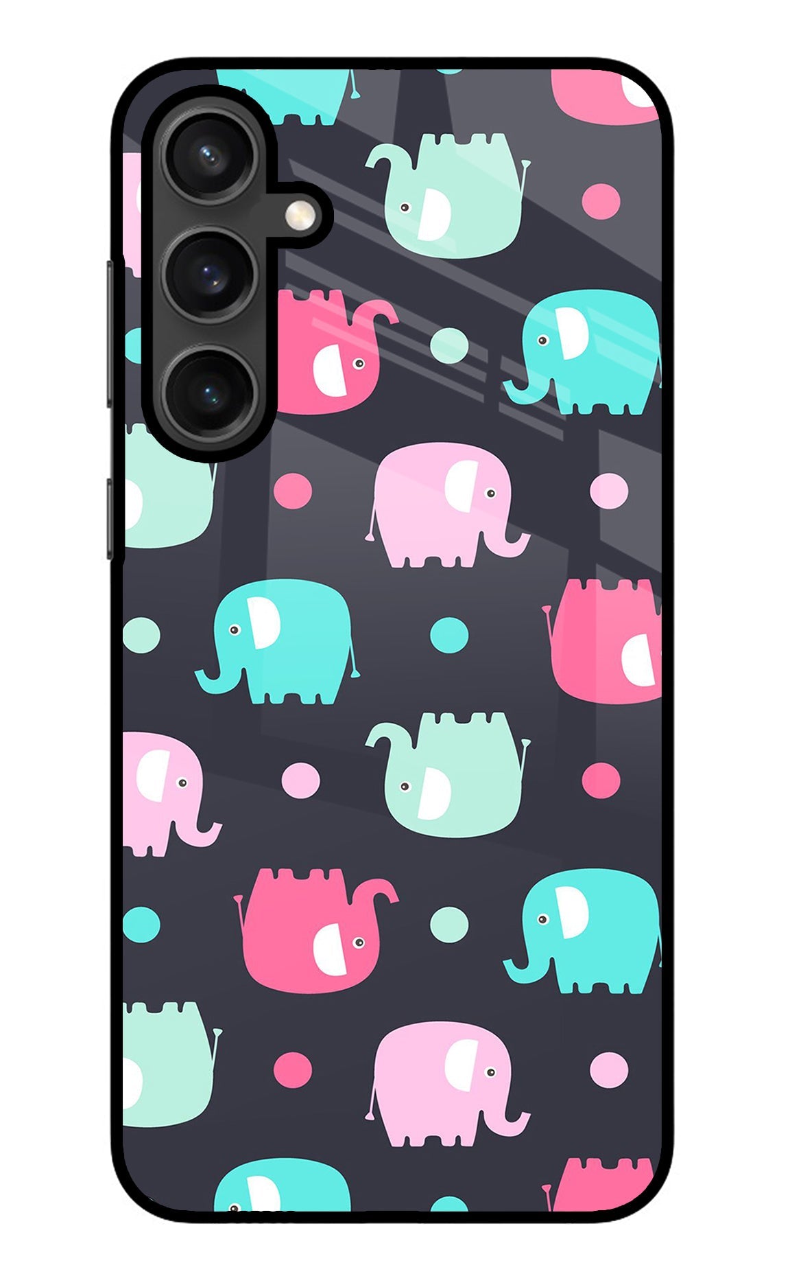 Elephants Samsung S23 Glass Case