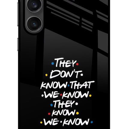 FRIENDS Dialogue Samsung S23 Glass Case