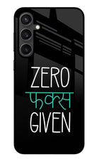 Zero Fucks Given Samsung S23 Glass Case