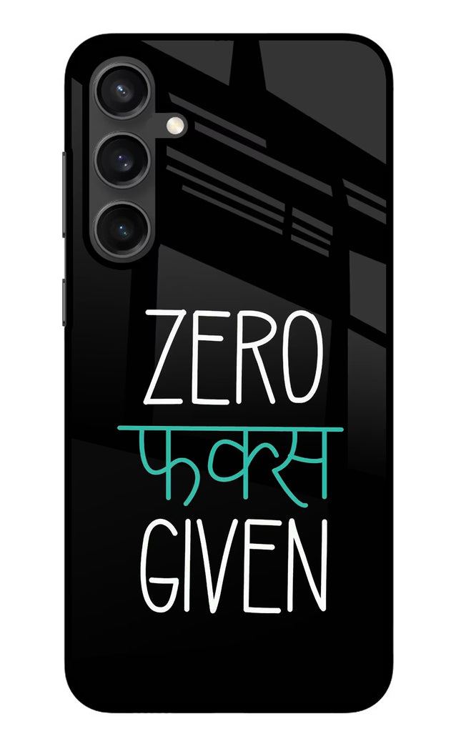 Zero Fucks Given Samsung S23 Glass Case