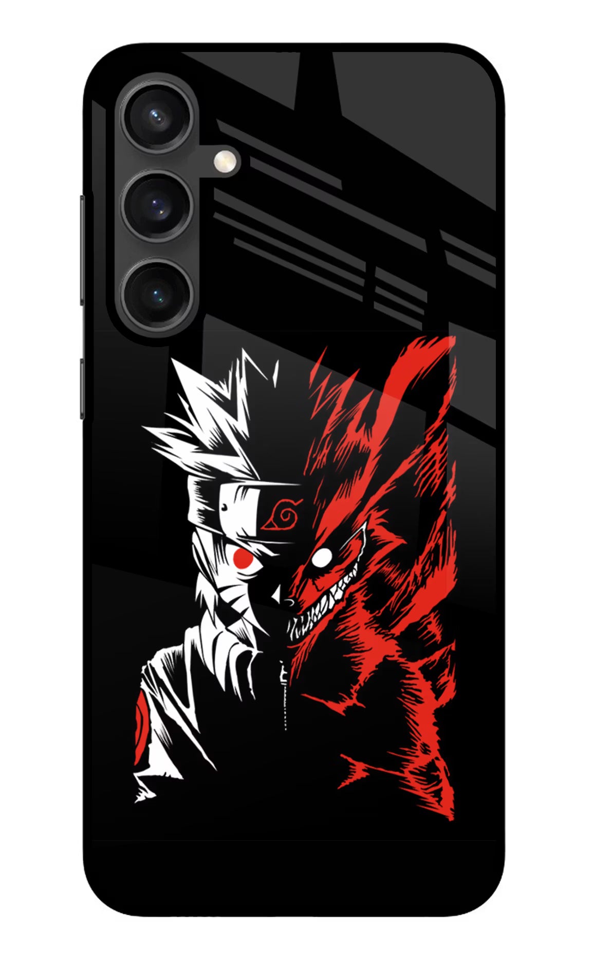 Naruto Two Face Samsung S23 Glass Case Back Cover by Casekaro