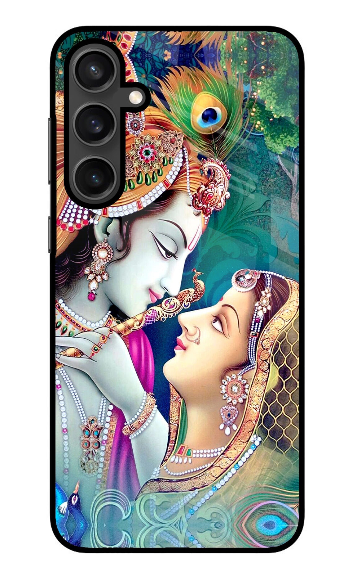 Lord Radha Krishna Samsung S23 Glass Case