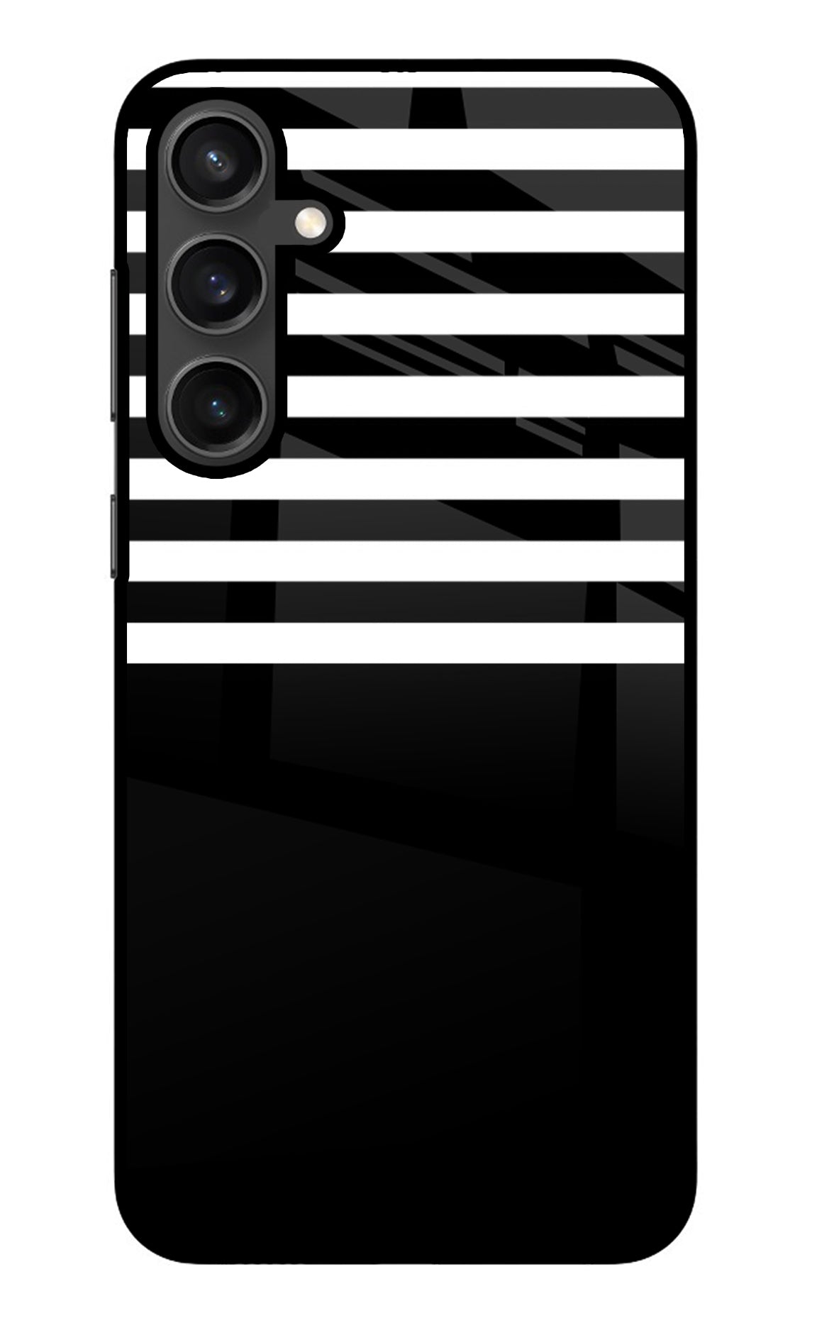 Black and White Print Samsung S23 Glass Case