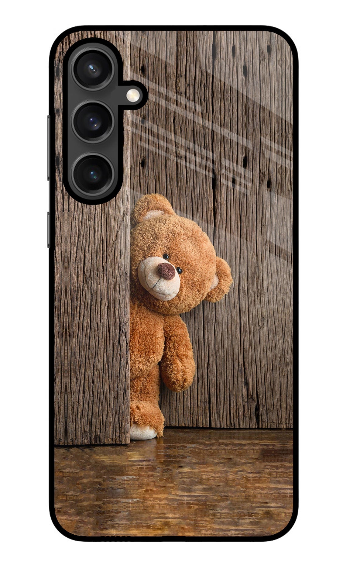 Teddy Wooden Samsung S23 Glass Case