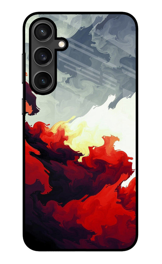 Fire Cloud Samsung S23 Glass Case