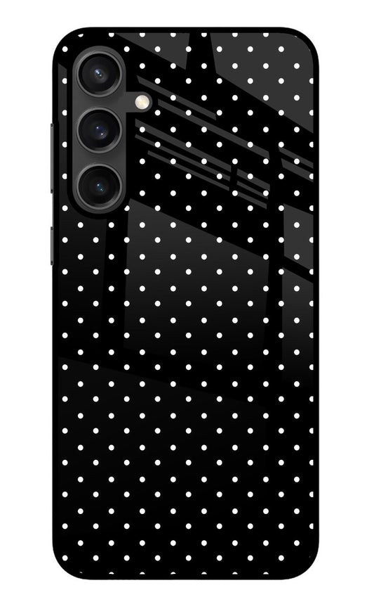 White Dots Samsung S23 Glass Case