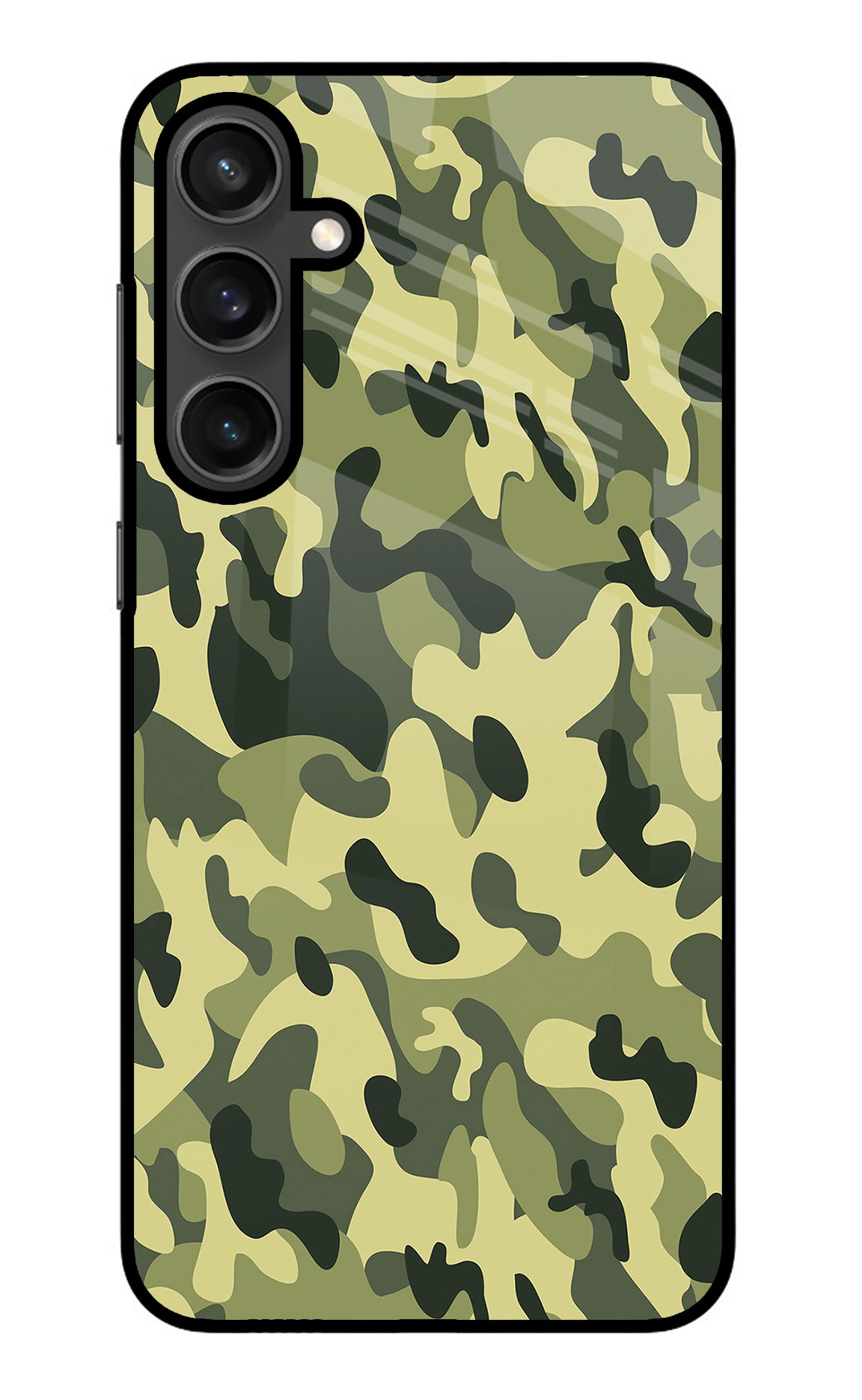 Camouflage Samsung S23 Glass Case