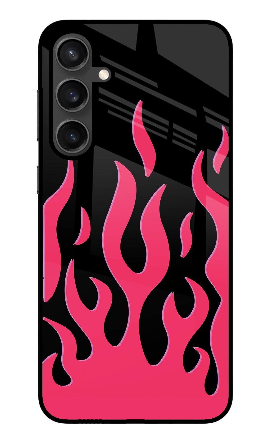 Fire Flames Samsung S23 Glass Case