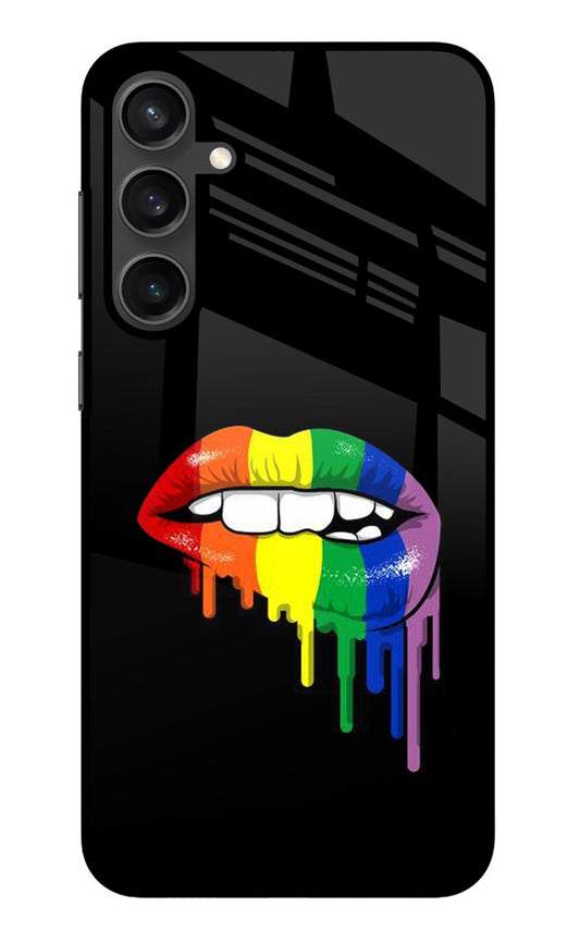 Lips Biting Samsung S23 Glass Case