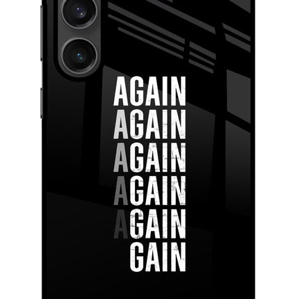 Again Again Gain Samsung S23 Glass Case
