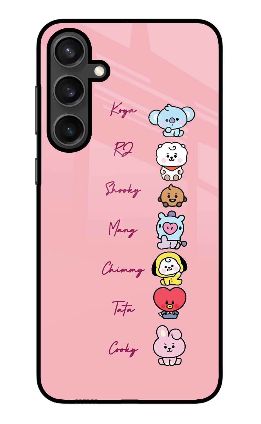 BTS names Samsung S23 Back Cover, Metal case