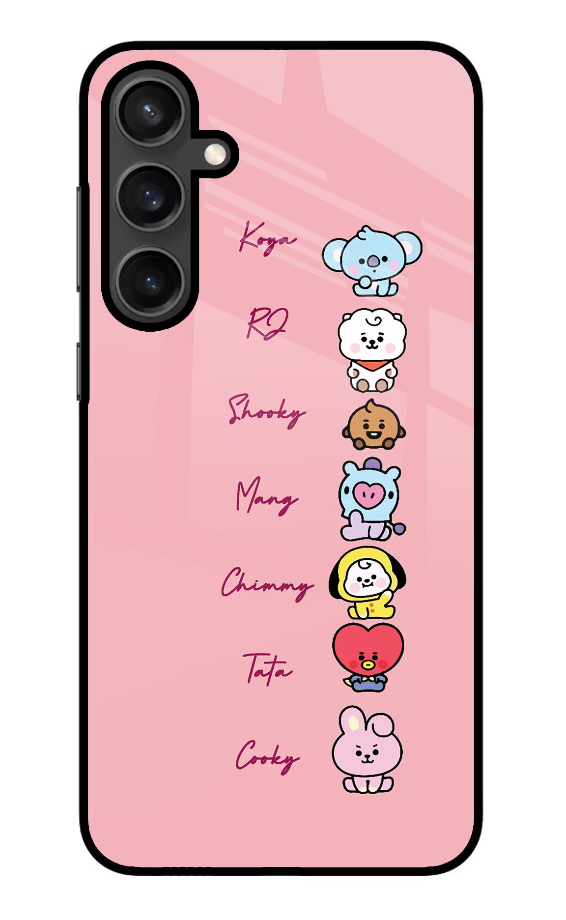 BTS names Samsung S23 Glass Case