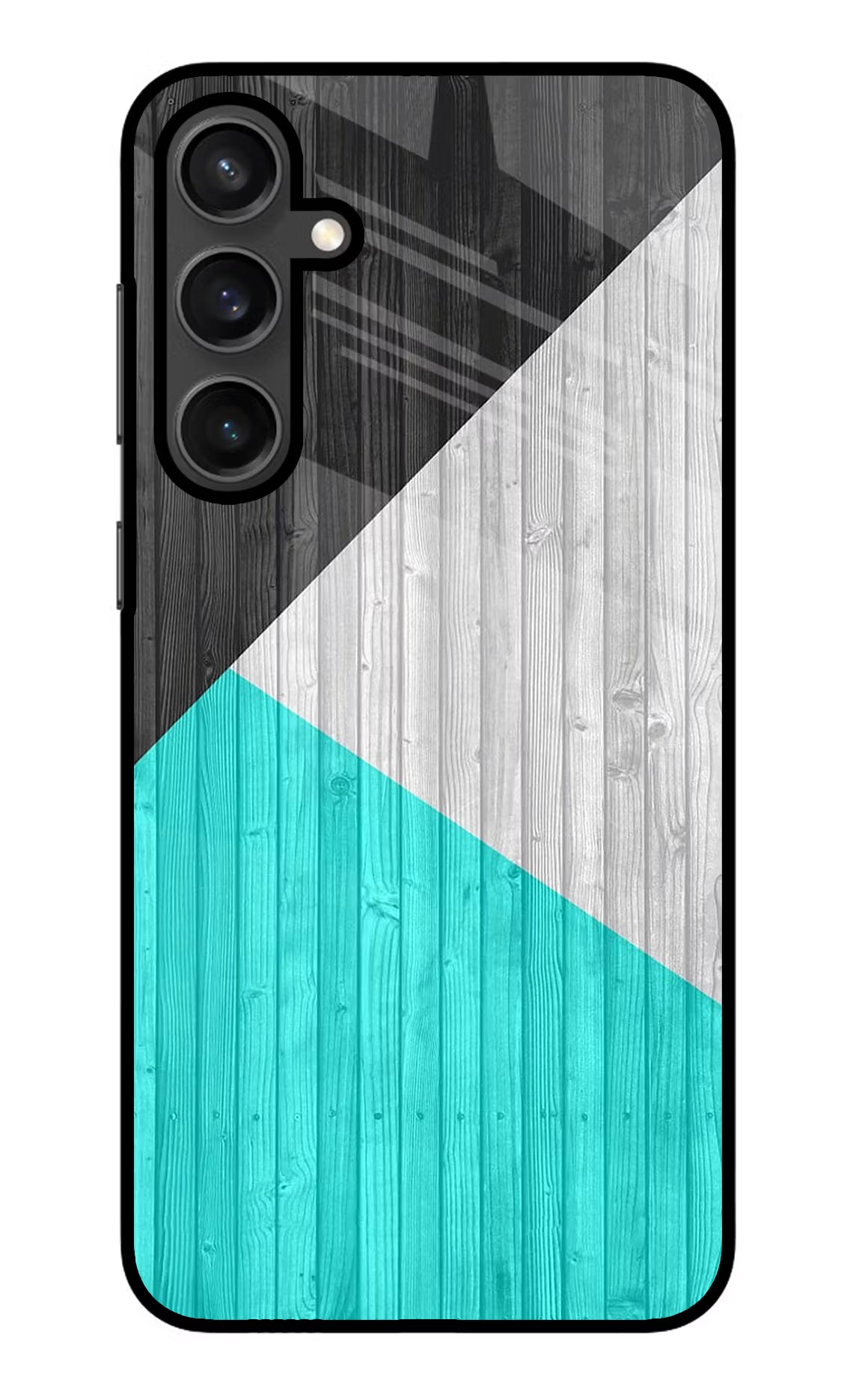 Wooden Abstract Samsung S23 Glass Case Back Cover by Casekaro