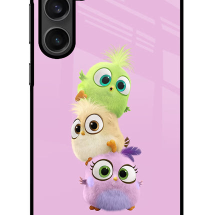 Cute Little Birds Samsung S23 Glass Case