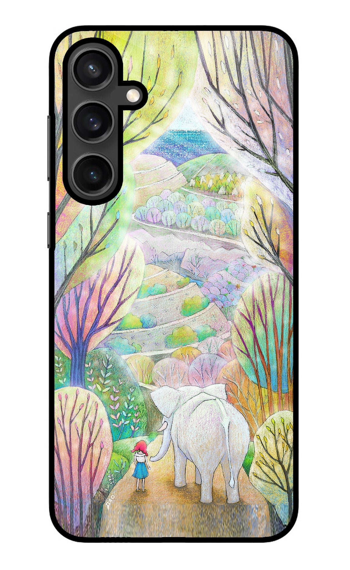 Nature Painting Samsung S23 Glass Case