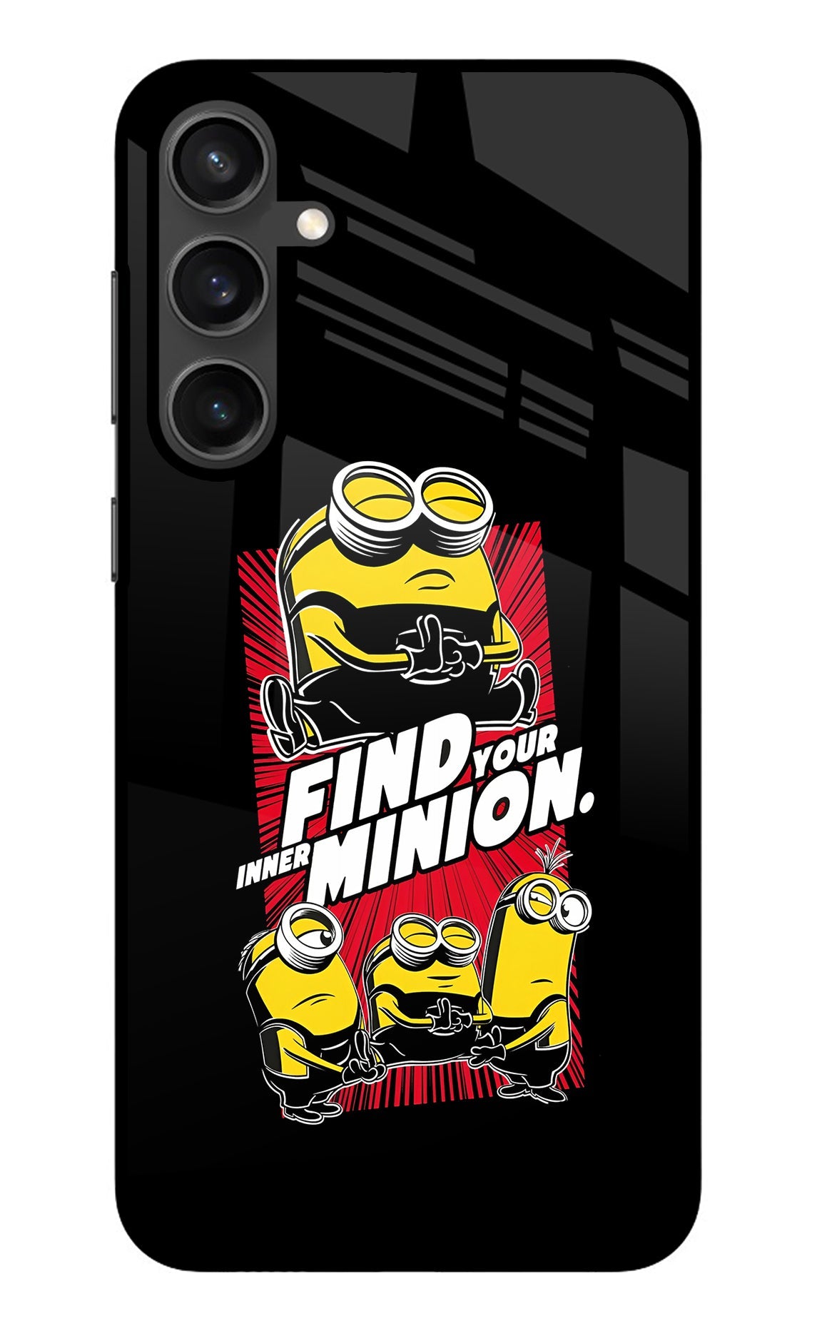 Find your inner Minion Samsung S23 Glass Case